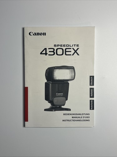 Canon speedlite 430ex manuale - canon,