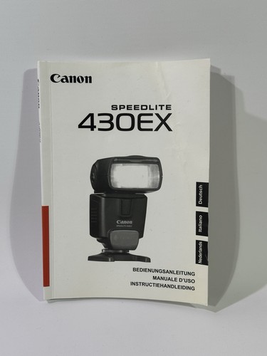 Canon speedlite 430ex manuale - speedlite,